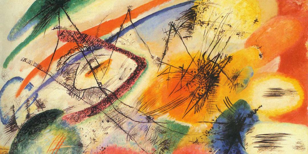 Sinäkin voit olla alkemisti. Kuva: W. Kandinsky: Mustia viivoja, Guggenheim Museum N.Y.